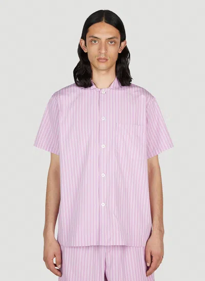 Tekla Skagen Stripes Shirt In Pink