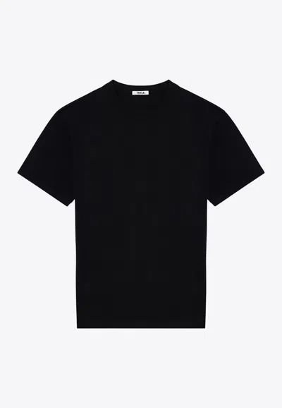 Tekla Solid Crew-neck T-shirt In Black
