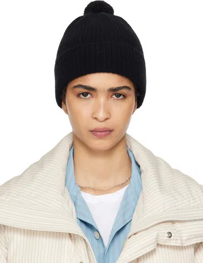 Tekla Ssense Exclusive Black Auralee Edition Night Knit Beanie In Top Black