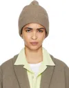 Tekla Ssense Exclusive Brown Auralee Edition Night Knit Beanie In Natural Brown