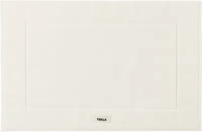 Tekla Ssense Exclusive Off-white Terry Large Bath Mat In Ivory