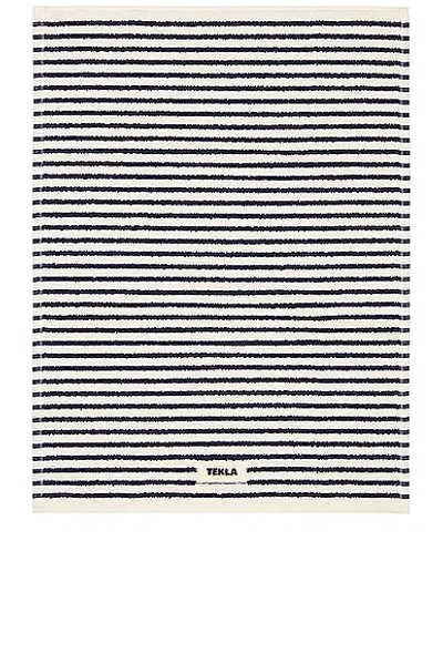 Tekla Stripe Bath Mat In Sailor Stripes