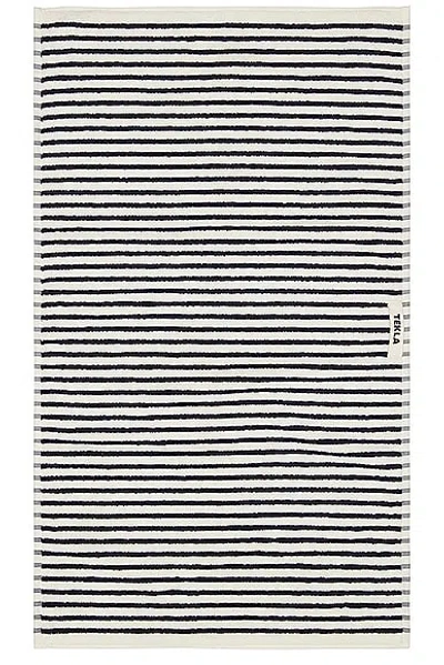 Tekla Stripe Hand Towel In Sailor Stripes