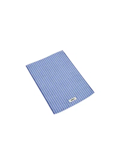 Tekla Striped Bathroom Mat In Brown