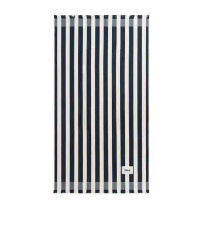 Tekla Striped Beach Towel In White