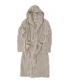 Tekla Striped Hooded Bathrobe In Multi