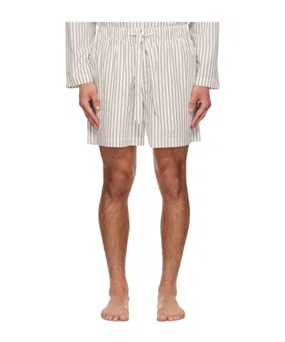 Tekla Striped Pajama Shorts In Multi