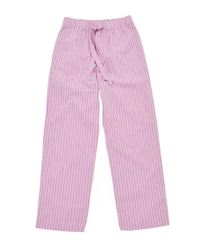 Tekla Striped Pajamas In Purple