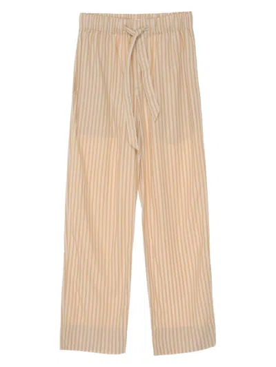 Tekla Striped Pajamas Trousers In Corinth Stripes