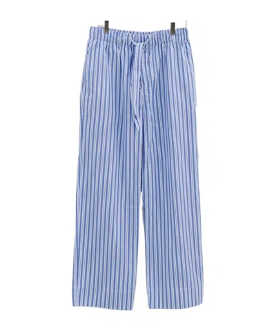 TEKLA STRIPED POPLIN PAJAMA PANTS