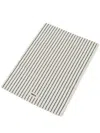 Tekla Striped Terry Bath Mat In White