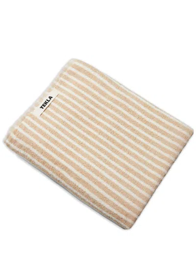 Tekla Striped Towel In Neutrals