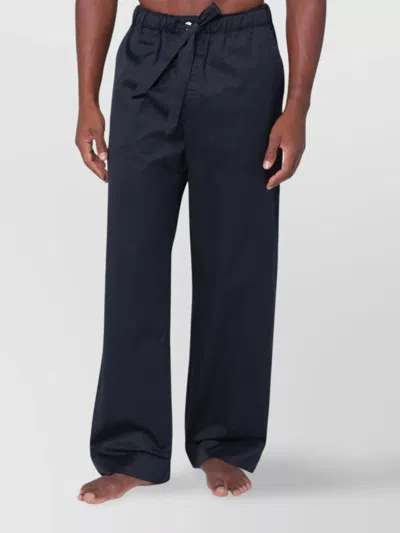 TEKLA STRIPED TROUSERS WITH BACK POCKET AND ELASTIC WAISTBAND