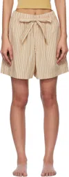 Tekla Short In Corinth Stripes