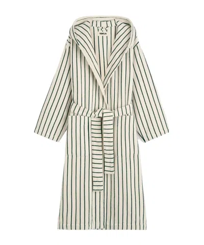 Tekla Terrycloth Hooded Bathrobe In Neutral