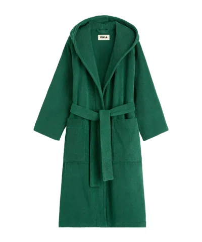 TEKLA TERRY HOODED BATHROBE