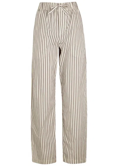 Tekla Unisex Poplin Pyjama Trousers In White