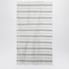 Tekla White Beach Towel With Striped Pattern In White