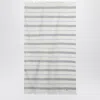 Tekla White Beach Towel With Striped Pattern In White