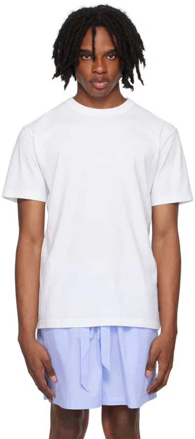 Tekla White Crewneck T-shirt