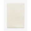 Tekla Winter White Percale Super-king Fitted Cotton Sheet
