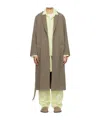 Tekla Ssense Exclusive Taupe Auralee Edition Robe Coat In Gray