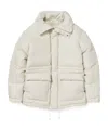Tekla Ssense Exclusive White Auralee Edition Stripe Down Jacket In White