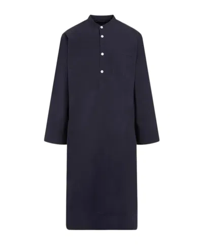 Tekla Xbirkenstock Collaboration Robe In Blue