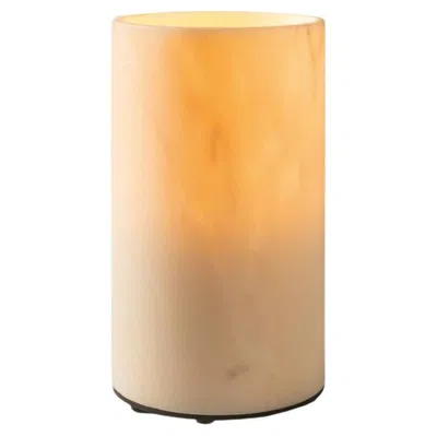 Pre-owned Tekna Astone Floor Od Led Floor Lamp In Marble Rosa Salmonato In Orange
