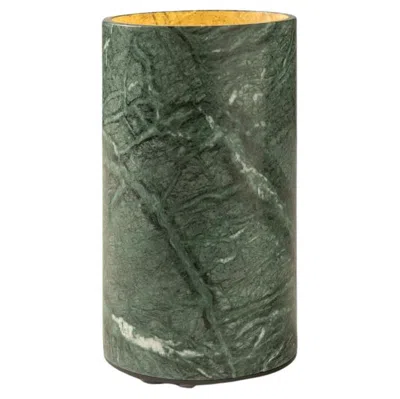 Pre-owned Tekna Astone Floor Od Led Floor Lamp In Marble Verde Guatemala In Transparent