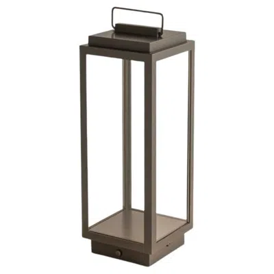 Pre-owned Tekna Blakes Petite Table Lamp - 2700k In Sateen Brass Ribbed Glass In Transparent