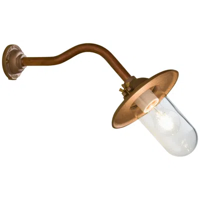 Pre-owned Tekna Butterfly 45° Wall Light With Copper Finish And Clear Glass In Brown