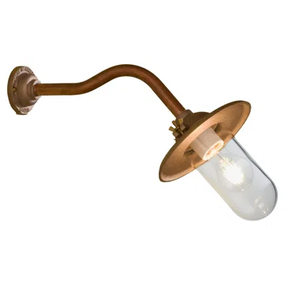 Pre-owned Tekna Butterfly 45° Wall Light With Copper Finish And Frosted Glass In Sand