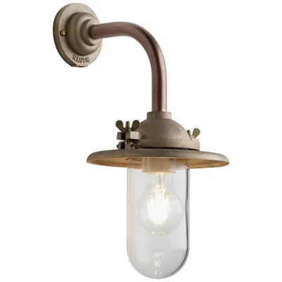 Pre-owned Tekna Butterfly 90° Wall Light With Copper Finish And Clear Glass In Transparent