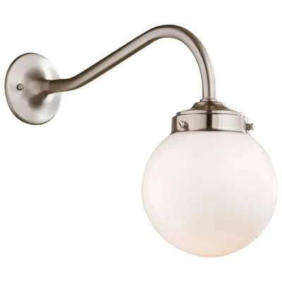 Pre-owned Tekna Clovelly Wall Light With Brushed Nickel Finish In Sand