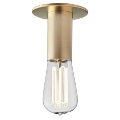Pre-owned Tekna Cod Wall Or Ceiling Light With Sateen Brass Finish In Sand
