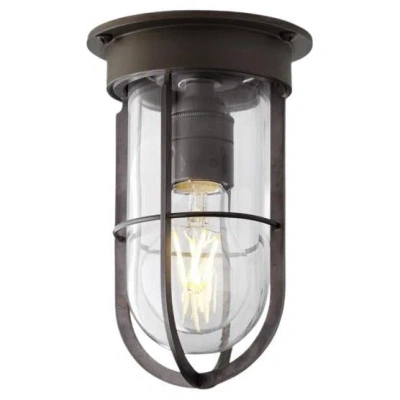 Pre-owned Tekna Docklight Ceiling Polished Chrome Plated Brass Frosted Glass In Black