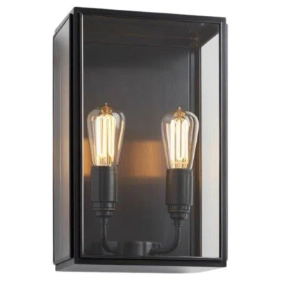 Pre-owned Tekna Essex City Vintage Brass Clear Glass In Black