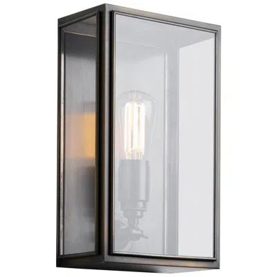 Pre-owned Tekna Essex-c Wall Light With Dark Bronze Finish And Clear Glass In Transparent
