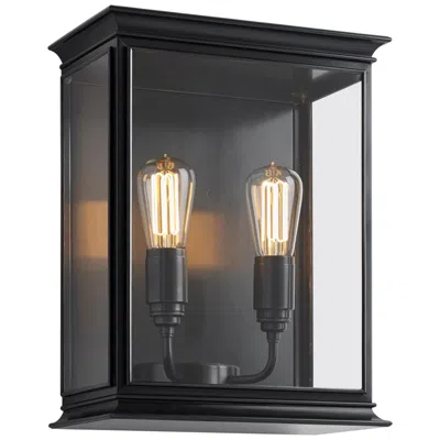 Pre-owned Tekna Fullham-c Wall Light With Dark Bronze Finish And Clear Glass In Gold