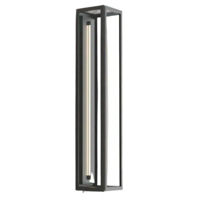Pre-owned Tekna Hemsby 400 Led Tube 3000k Vintage Brass Ribbed Glass In Transparent