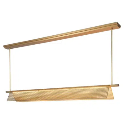 Pre-owned Tekna Hurton Pendant Light With Sateen Brass Finish In Sand