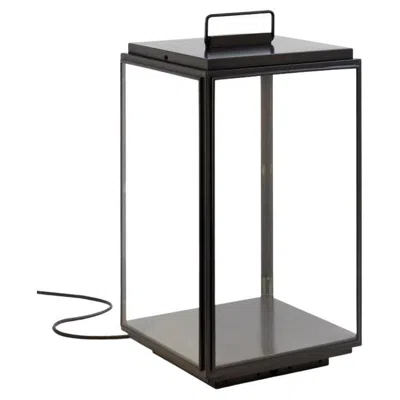 Pre-owned Tekna Ilford Floor Large - 3000k Dark Bronze Clear Glass In Black