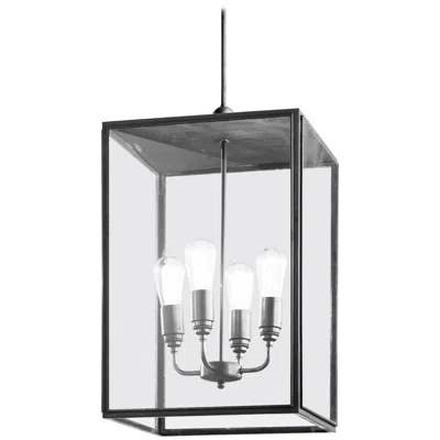 Pre-owned Tekna Ilford Large Pendant Light With Closed Top And Clear Glass In Bronze Fini In Gold