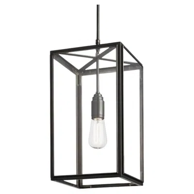 Pre-owned Tekna Ilford Vintage Brass Ribbed Glass In Black