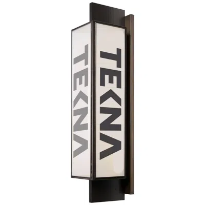 Pre-owned Tekna Ilford Wall Extra Large Wall Light With Dark Bronze Finish In Transparent