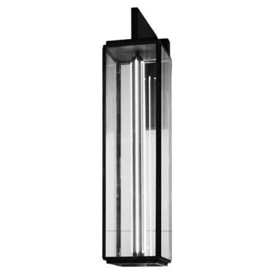 Pre-owned Tekna Ilford Wall On Bracket 900 Dark Bronze Clear Glass In Gold