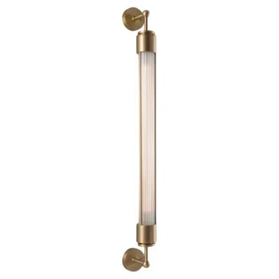 Pre-owned Tekna Kembleford Wall Double Large Led 2200k Polished Chrome Plated Brass In Sand