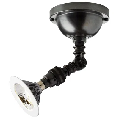 Pre-owned Tekna Lilley Spot On Box Led Light With Bronze Finish And Lamp/driver In Black