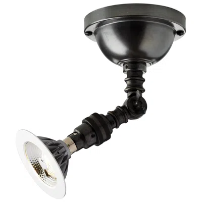 Pre-owned Tekna Lilley Spot On Box Led Light With Brushed Nickel Finish In Black